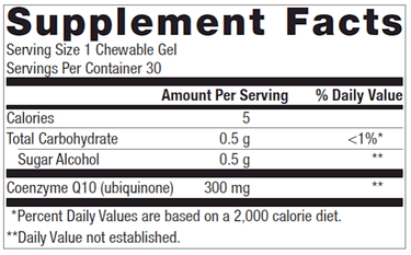 NutraGems CoQ10 300 30 Chewable Gels * Metagenics Supplement - Conners Clinic
